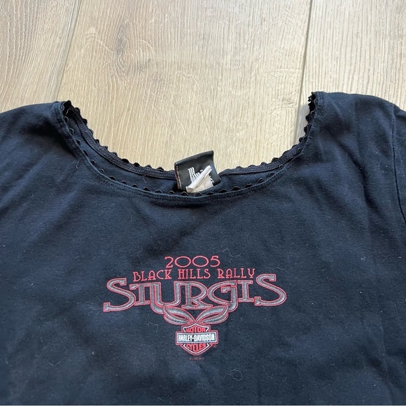 Vintage t shirt Graphic black Sturgis Devils Tower Run tee - Picture 4 of 5